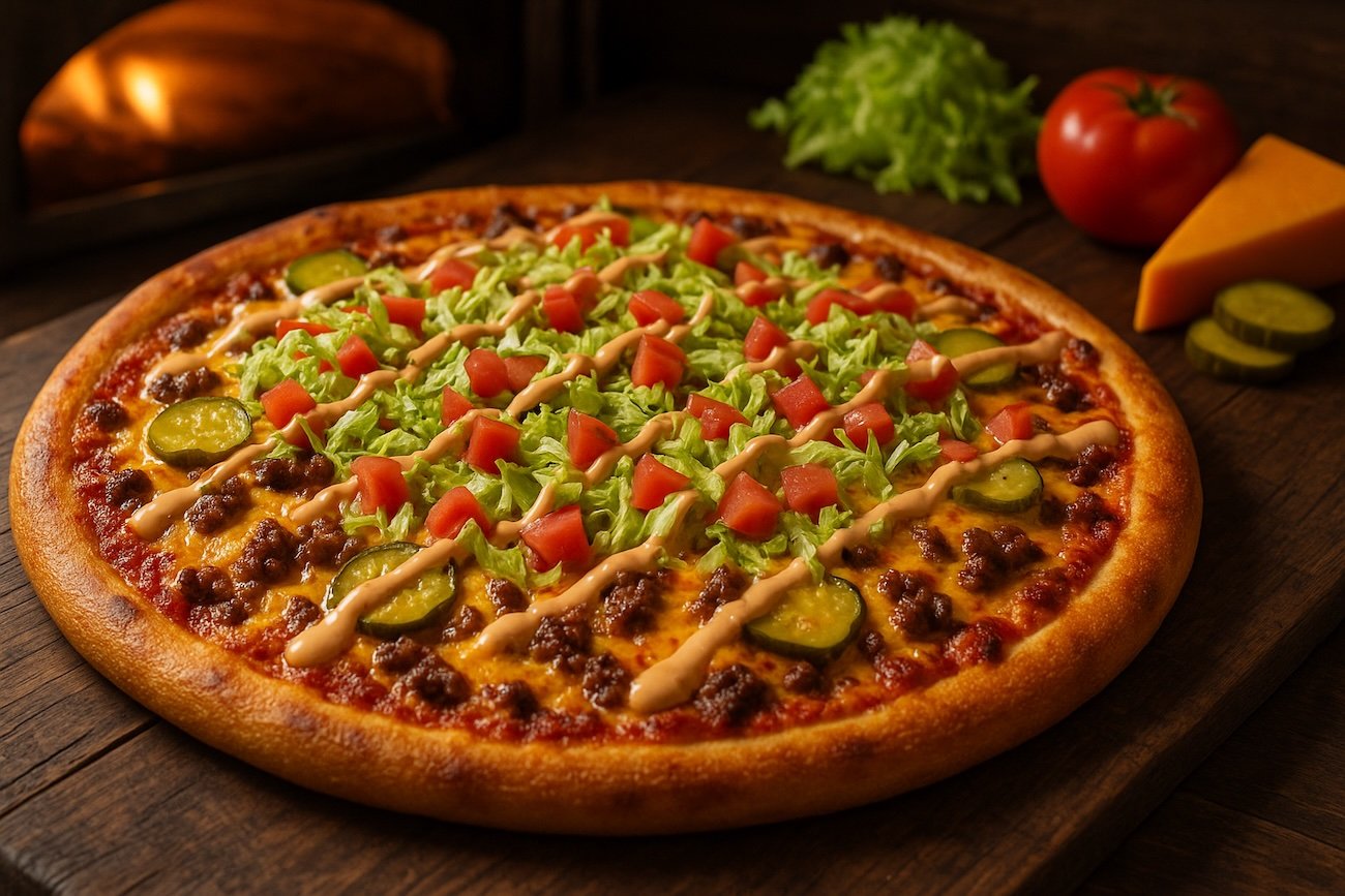 Cheeseburger Pizza